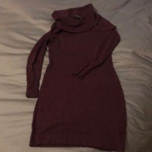 Purple Sweater Dress || Banana Republic
